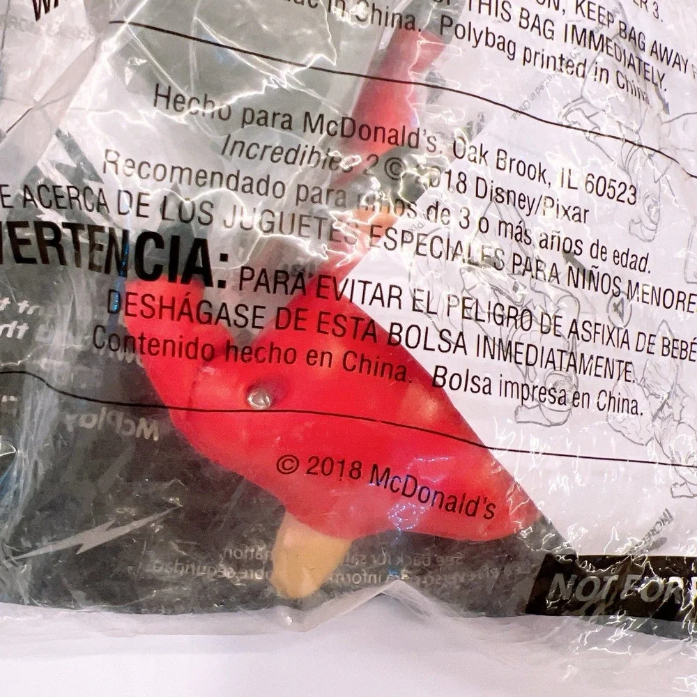 McDonald's 2018 Happy Meal Toys The Incredibles 2 Disney Pixar's New in‎ Package